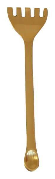 Räucherbesteck Löffel - Gabel Kombination Messing, Länge 13 cm