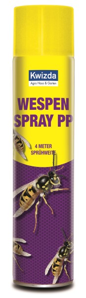 Kwizda Wespenspray 600 ml, 4 m Sprühweite, Insektenschutz mit starker Sofortwirkung