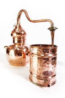 CopperGarden Destille Alembik, 3 Liter, genietet mit Thermometer